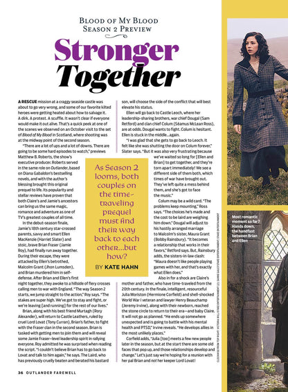 TV Guide - Farewell Outlander: Deluxe Collector’s Edition, Cait & Sam's Emotional Goodbyes, Top Unforgettable Episodes, Exclusive Insights, Historical Fiction TV Show In The Scottish Highlands & More!