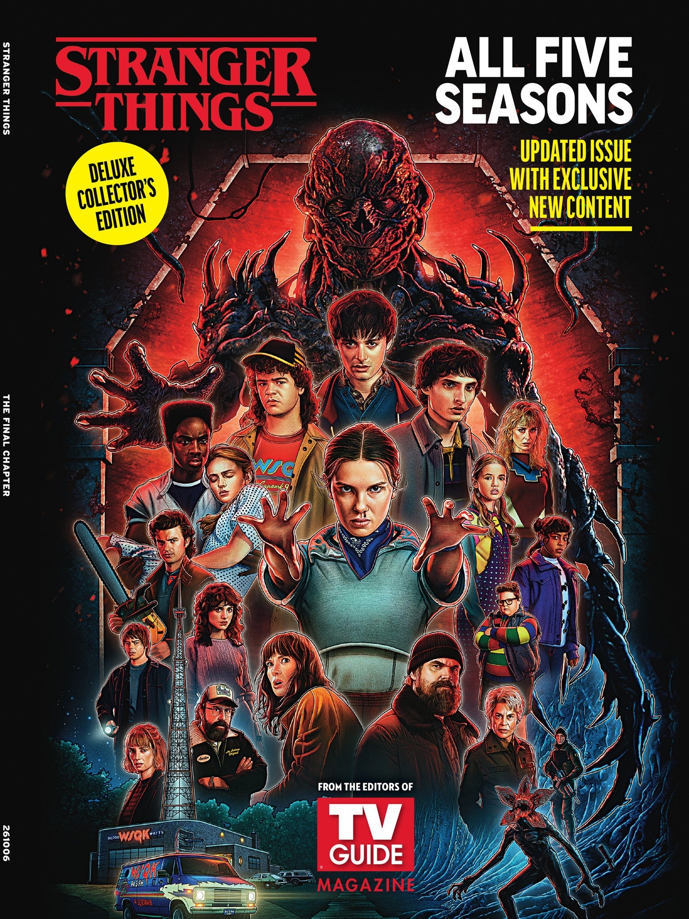 TV Guide - Stranger Things: The Deluxe Collector's Edition, Exclusive Insights Into All 5 Seasons Of The Hit Series, Nostalgic Moments With Millie Bobby Brown, Finn Wolfhard, Noah Schnapp & More!