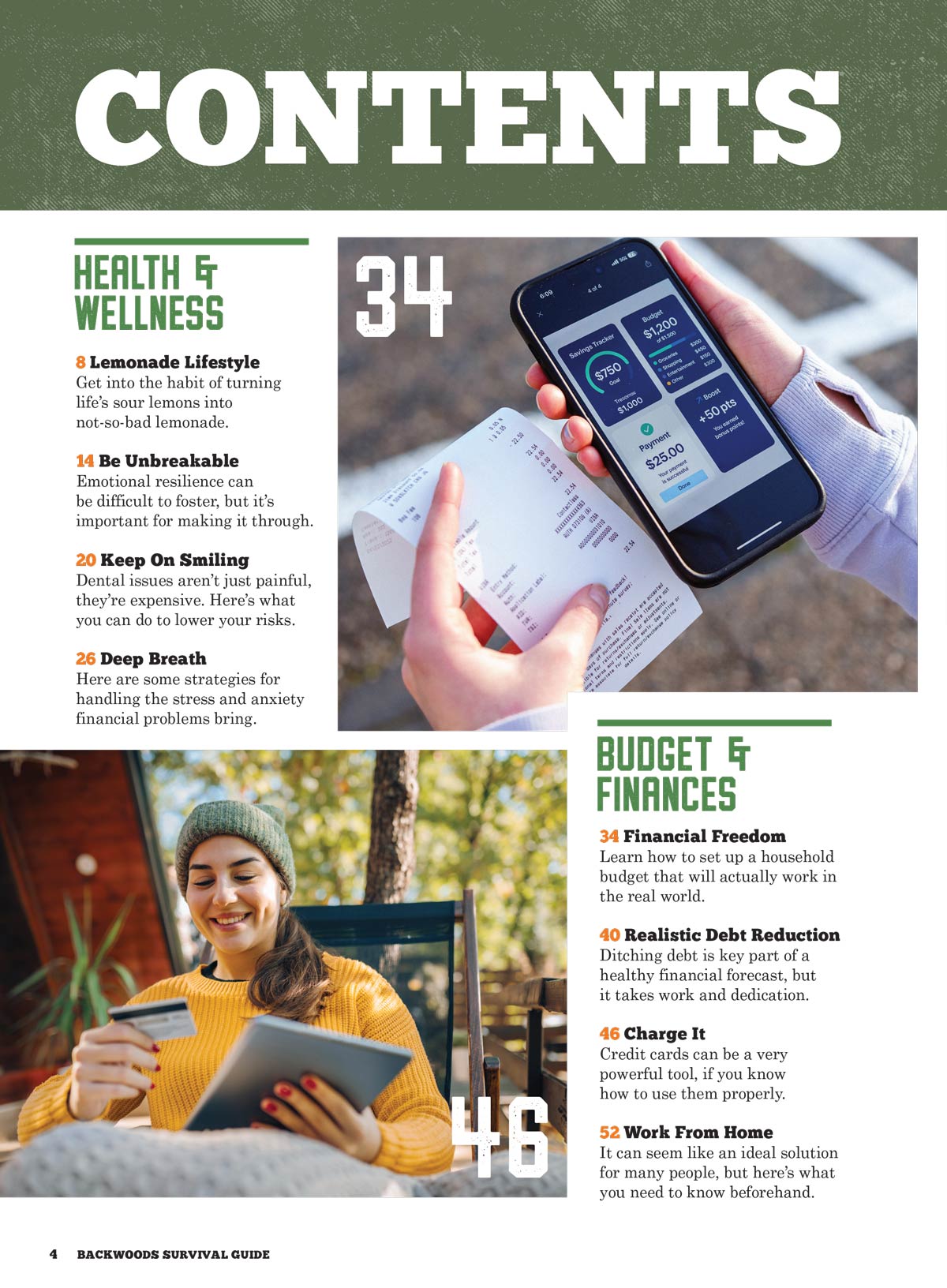 Backwoods Survival Guide - Frugal Living: 350+ Thrifty Tips, Ways To Help You Thrive, Budgeting, Decrease Debt, Reduce Stress, Make Informed Choices, Meal Plan, Credit Card Savings & More!