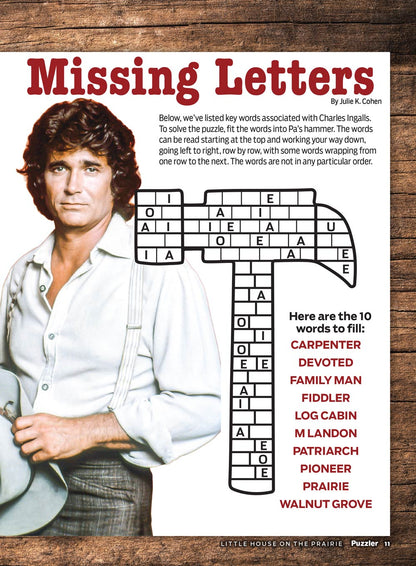 TV Guide - Little House On The Prairie Puzzler: Solve Criss Crosses, Word Sudoku, Missing Letters, Scrambles, Word Searches, Crosswords, Spot The Differences & More!