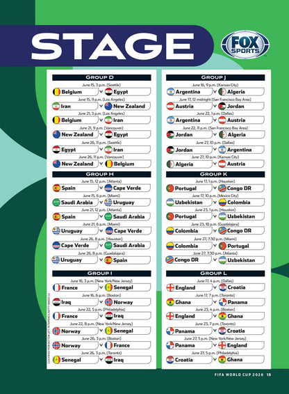 TV Guide - 2026 World Cup Preview: The Top 100 Players & Biggest Sporting Stars, 48 Teams, 104 Games, Mauricio Pochettino, Javier Aguirre, Tournament Predictions, Group-By-Group Guide & More!