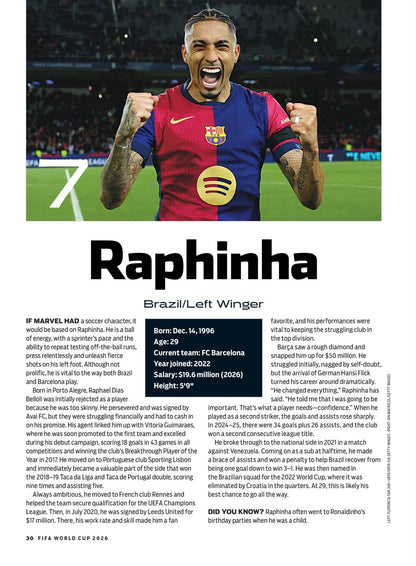 TV Guide - 2026 World Cup Preview: The Top 100 Players & Biggest Sporting Stars, 48 Teams, 104 Games, Mauricio Pochettino, Javier Aguirre, Tournament Predictions, Group-By-Group Guide & More!
