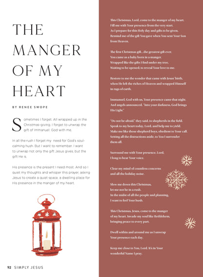 DaySpring - Simply Jesus: Christmas, Birth, Immanuel, Holy Spirit, Bethlehem, Wise Men, Angel's Message, Joseph & Mary, Heart's Manger, Star's Guidance, Divine Gifts, God's Prophecy & Herod's Fury!