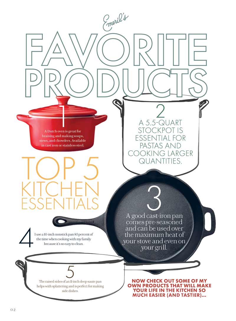 Emeril's Kitchen Classics - Issue 1: 89 Recipes For Weeknights & Special Occasions, Soup, Salads, Sandwiches, Pasta, Rice, Protein, Desserts, Chef Emeril Cooking Tips, Favorite Products & Life Update!