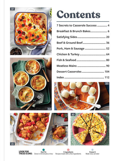 Taste of Home - Casseroles: 119 Fast & Easy One-Dish Meals, Overnight Entrees, Family Friendly Dinners, No-Fuss Breakfasts, In-A-Dash 13x9 Desserts, Satisfying Sides, 7 Secrets To Success & More!