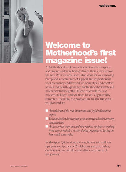 Motherhood - Maternity:  20 Nutritional Recipes For Every Trimester, Expert Tips, Pregnancy At Work, Safe Workouts, Fashion, Preparing For Arrival, New Mom Essentials, Breastfeeding, Postpartum & More!