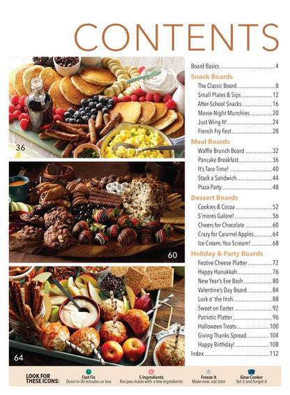 Taste of Home - Boards & Spreads: Snack Boards, Meal Boards, Dessert Boards, Holiday & Party Boards, Easy-To-Assemble Charcuterie Board, Pancake Breakfast Board, Cheers For Chocolate Board & More!