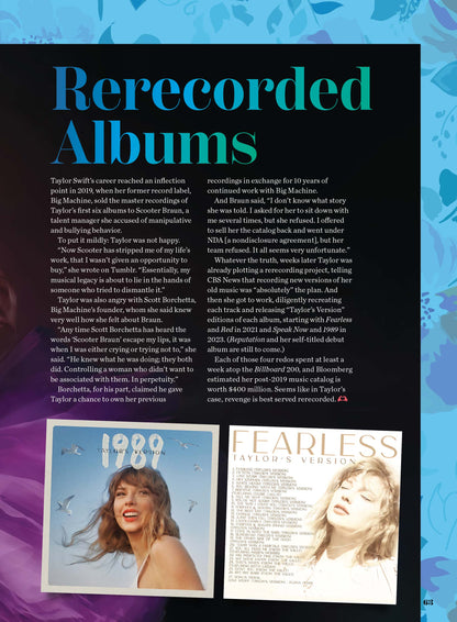 Taylor Swift - A to Z: Deep-Dive ABCs Guide, Eras Tour, Easter Eggs, Stories Behind Songs, Rerecorded Albums, Vault Tracks, Personal Life, Style Evolution, Romances, Cats, What's Next & 2 Free Posters