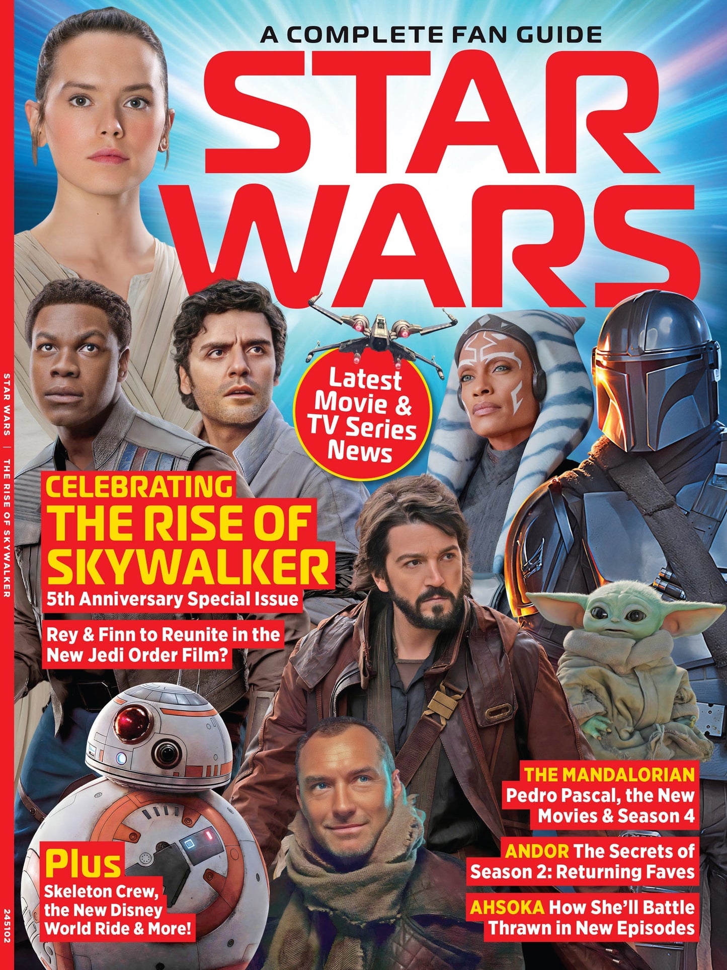 Star Wars - Fan Guide: The Rise Of Skywalker 5th Anniversary, Latest Movie & TV Series, The Mandalorian Pedro Pascal, Andor Season 2, Ahoska New Episodes, Rey & Finn In The New Jedi Order Film & More!
