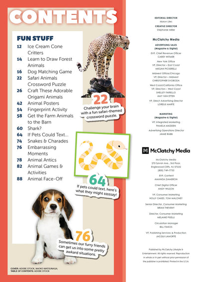 Animal Tales - 100 Must Know Animal Facts: All About Dinosaurs, World's Cutest Animal Babies, Animal Expert Q&A, Crafts, Recipes, Zoo Trivia, Memory Games, Posters, Drawing Lessons, Quiz & More!