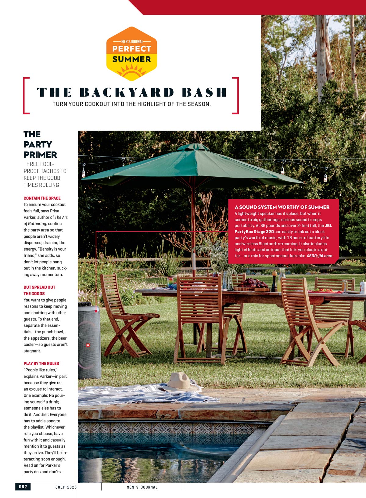 Men's Journal -  2025 Summer Guide: The Greatest Longevity Workout Ever, 160 Summer Upgrades, The Bear Actor, Matty Matheson Is Shaping Stardom On His Own Terms, Grill Like A Pro & More!