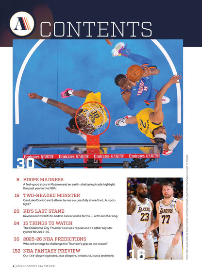 Athlon Sports - 2025-2026 NBA Preview: Lakers' Dynamic Duo, LeBron James & Luka Doncic, Kevin Durant's Next Championship Ring Hunt, Team Previews & Storylines, Scouting Reports, Fantasy Tips & More!