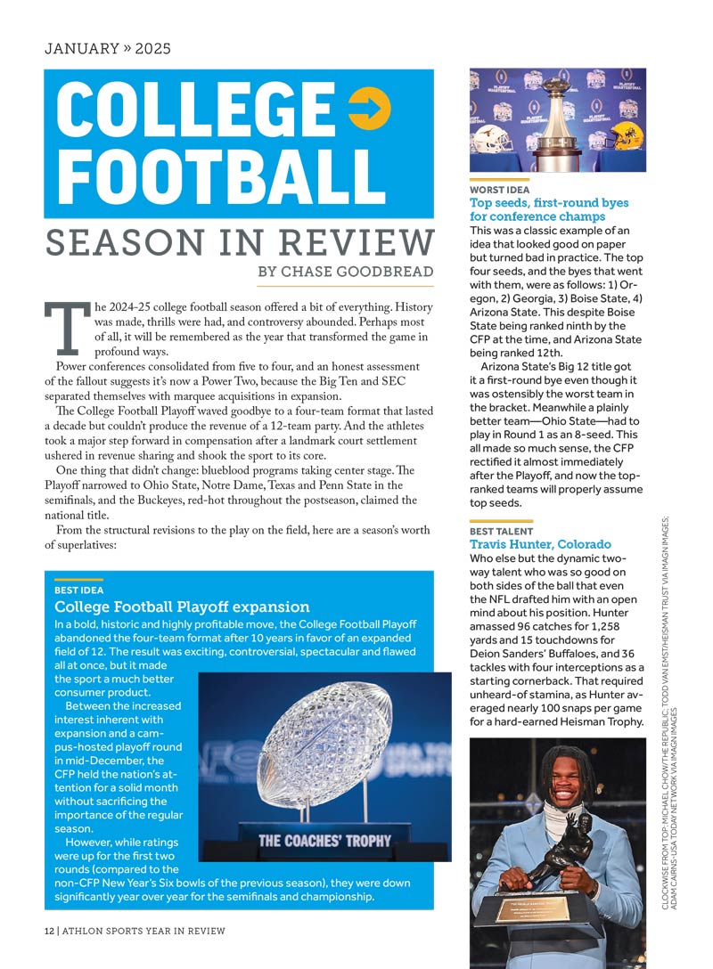Athlon Sports - Sports Year In Review 2025: The Biggest Stories In Baseball, Football, Hockey & Basketball, Ohtani’s Breakout Year, Barkley’s Eagles Rise, Women’s Sports Milestones & More!