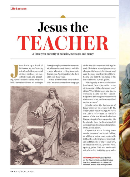 Newsweek - Historical Jesus: Special Collector’s Issue, Journey Through His Life, Death & Resurrection, Walk In His Steps, Holy Land Mysteries, Shroud Of Turin,  Astonishing Relics Of History & More!
