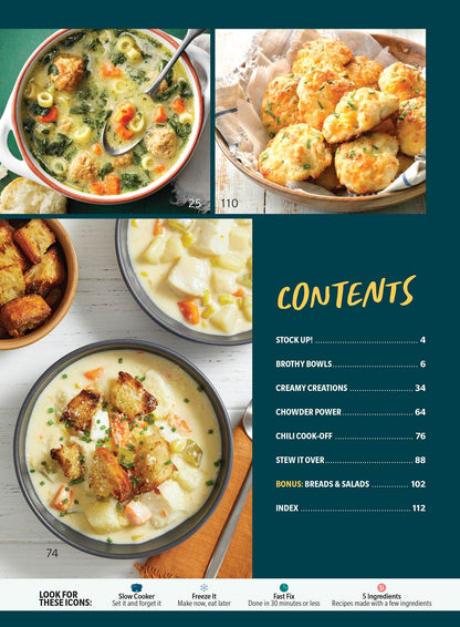 Taste of Home - Soups: Winter Warmups, 100+ New Spins On Classic Dishes, Easy, Hearty Stews, Award-Winning Chilis, 5-Star Slow Cooker Meals To Keep Your Family Warm & Cozy During The Winter & More!