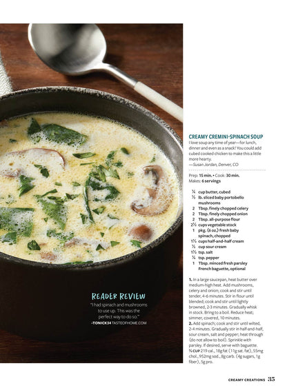 Taste of Home - Soups: Winter Warmups, 100+ New Spins On Classic Dishes, Easy, Hearty Stews, Award-Winning Chilis, 5-Star Slow Cooker Meals To Keep Your Family Warm & Cozy During The Winter & More!