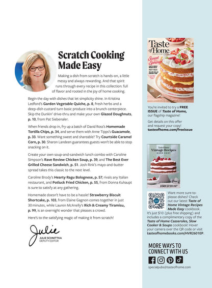 Taste of Home - Made from Scratch: 107 Easy DIY Favorites, All New Recipes, Homemade Meals, Sourdough Starters, One-Pot Dinners, Comfort Foods, Must-Try Desserts, Strawberry Toaster Pastries & More!