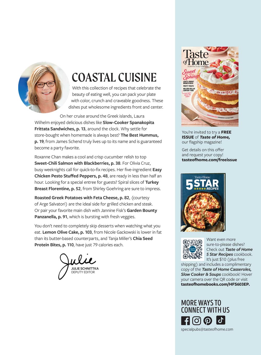 Taste Of Home - Mediterranean Made Easy: 112 Fast & Fresh Feel Good Recipes For Breakfast, Lunch & Dinner, Protein Packed Meals, Light Desserts, Side Dishes & More!
