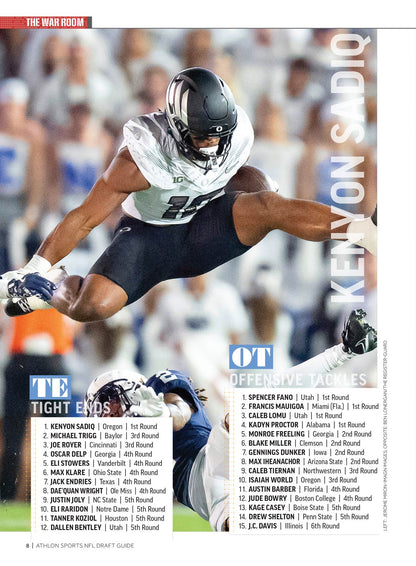 Athlon Sports - 2026 NFL Draft Preview: Top Draft Prospects, Exclusive In-Depth Analysis, Position Rankings, Mocks Drafts, 200+ Player Capsules, Mendoza Magic, Interview With Caleb Downs & More!