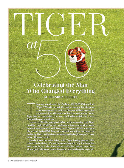 Athlon Sports - 2026 Golf Annual: Scottie Scheffler Chases History, Tiger Woods At 50, Celebrating The Man Who Changed Everything, Q&A With Bryson DeChambeau,  Alan Shipnuck On Rory McIlroy & More!