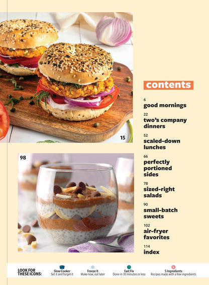 Taste of Home - Cooking For Two: 102 Small-Batch Favorites For Breakfast, Lunch, Dinner & Desserts, Easy Air Fryer Meals, Lazy-Day Lasagna, Chicken Fajitas, Strawberry Shortcake, Cheesecake & More!