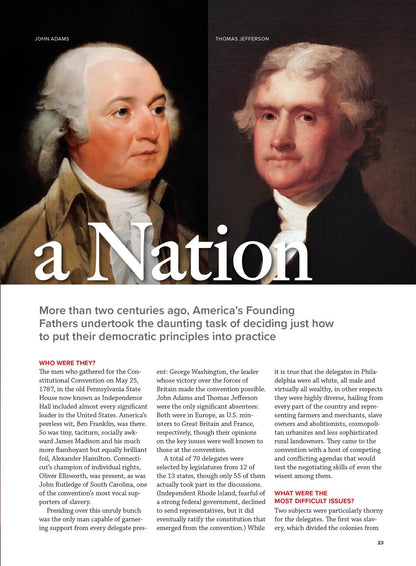 Parade - The Constitution:  A Modern Democracy Is Born, Built To Stand The Test Of Time, Founding Principles, Key Challenges & What They Mean Today, Important Amendments & More!