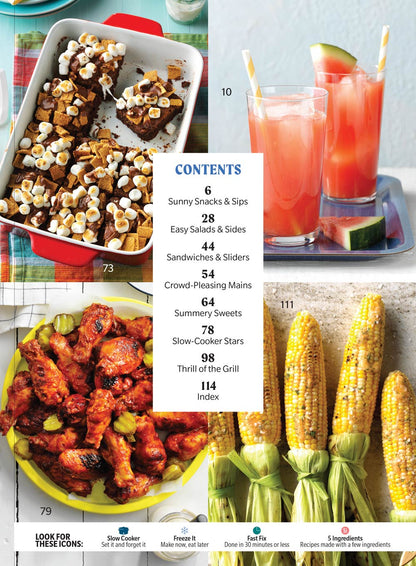 Taste of Home - Summer Cookouts & Potlucks: 103 Recipes For Your Best BBQ Ever, Make & Take Desserts, Crowd-Pleasing Appetizers, Grilled Suppers Including Chicken, Potato Salad, Brownies & More!