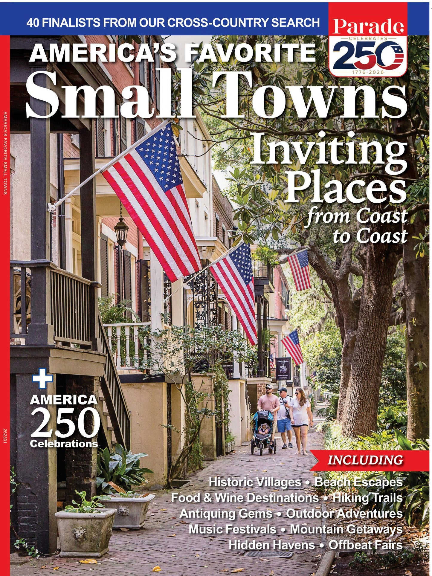 Preorder: Parade - Best Small Towns In America: Inviting Places From Coast To Coast, America 250 Celebrations, Historic Villages, Beach Escapes, Outdoor Adventures, Music Festivals, Scenic Getaways & More!