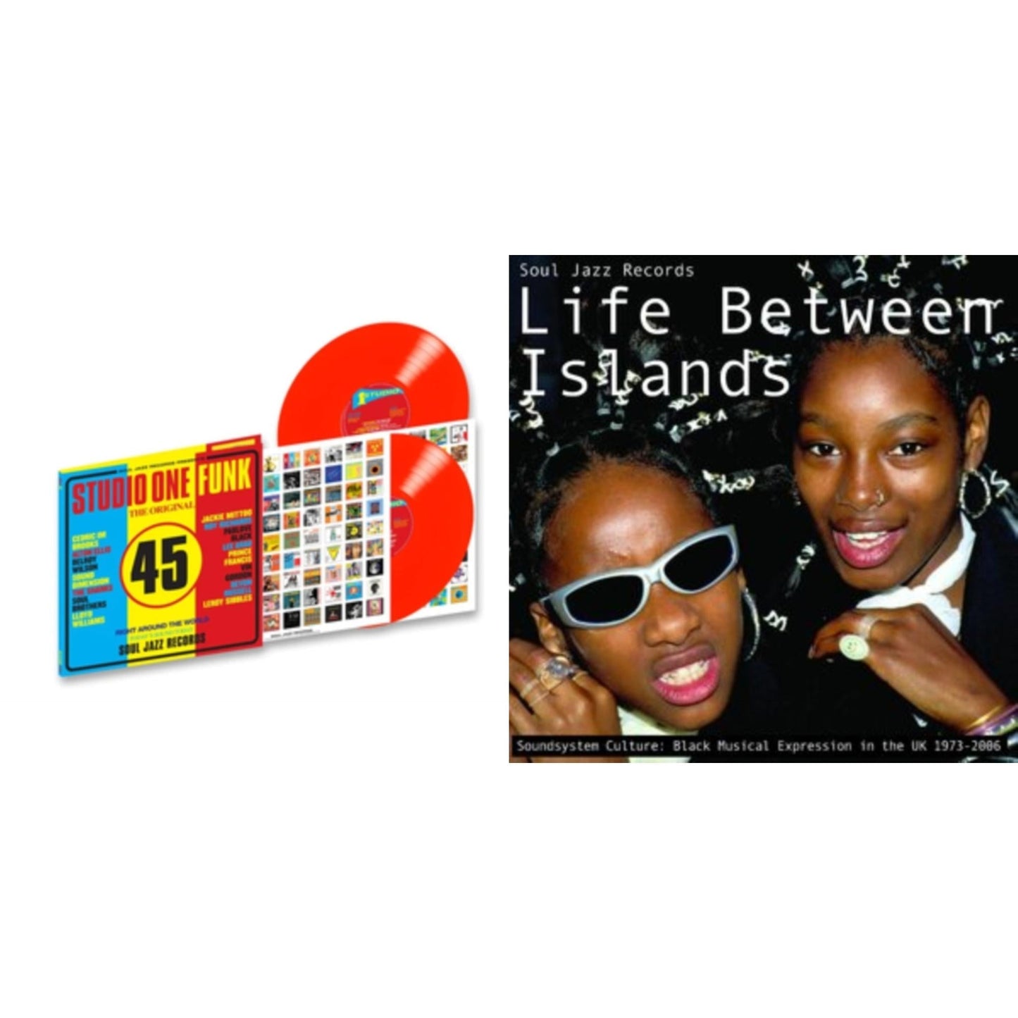 Soul Jazz Records Presents - Studio One Funk (2LP/Red Vinyl) & Life Between Islands - Soundsystem Culture: Black Musical Expression In The Uk 1973-2006 (3LP)
