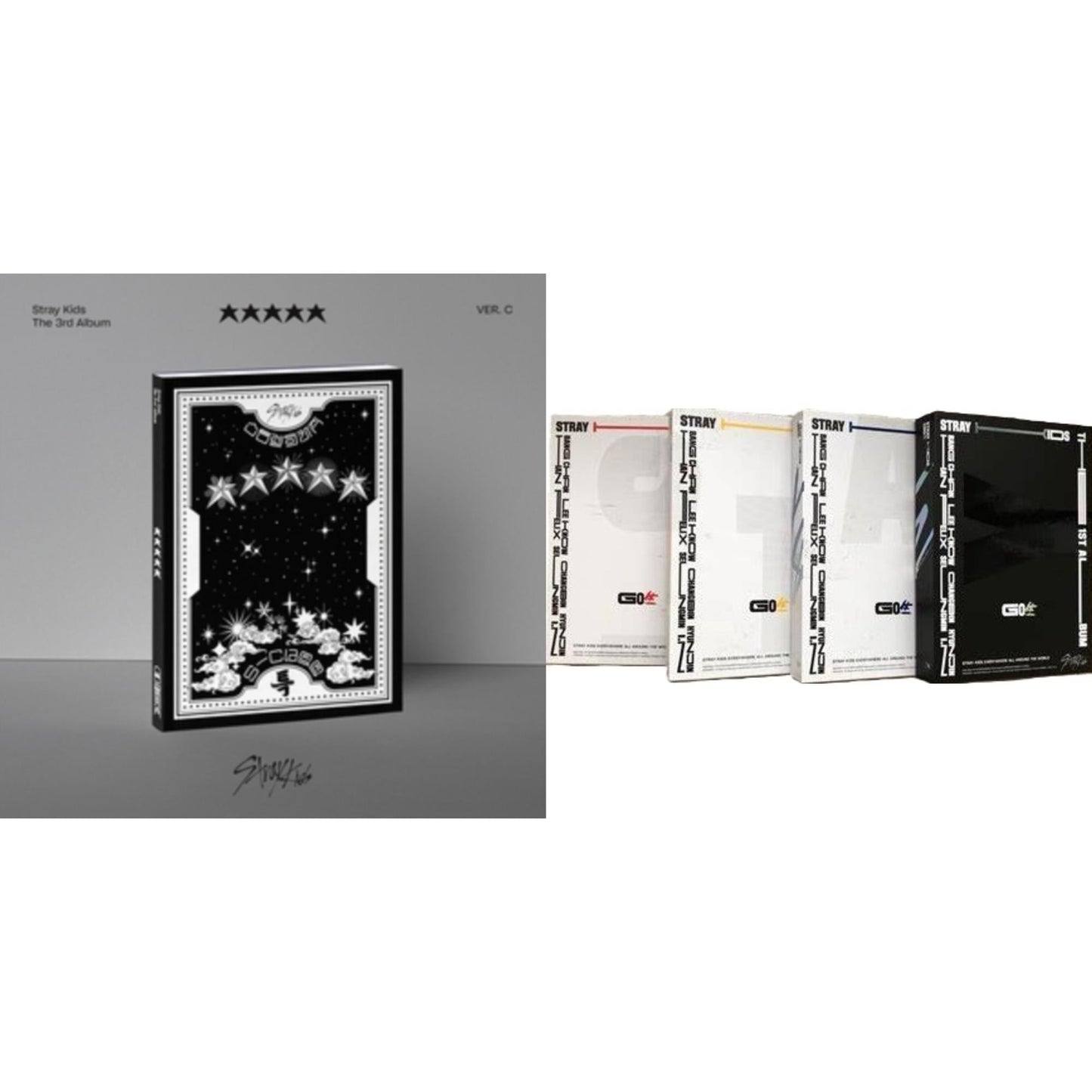 Stray Kids - 5-Star (Ver. C) & Go: Volume 1 (Normal Edition) - CD Bundle