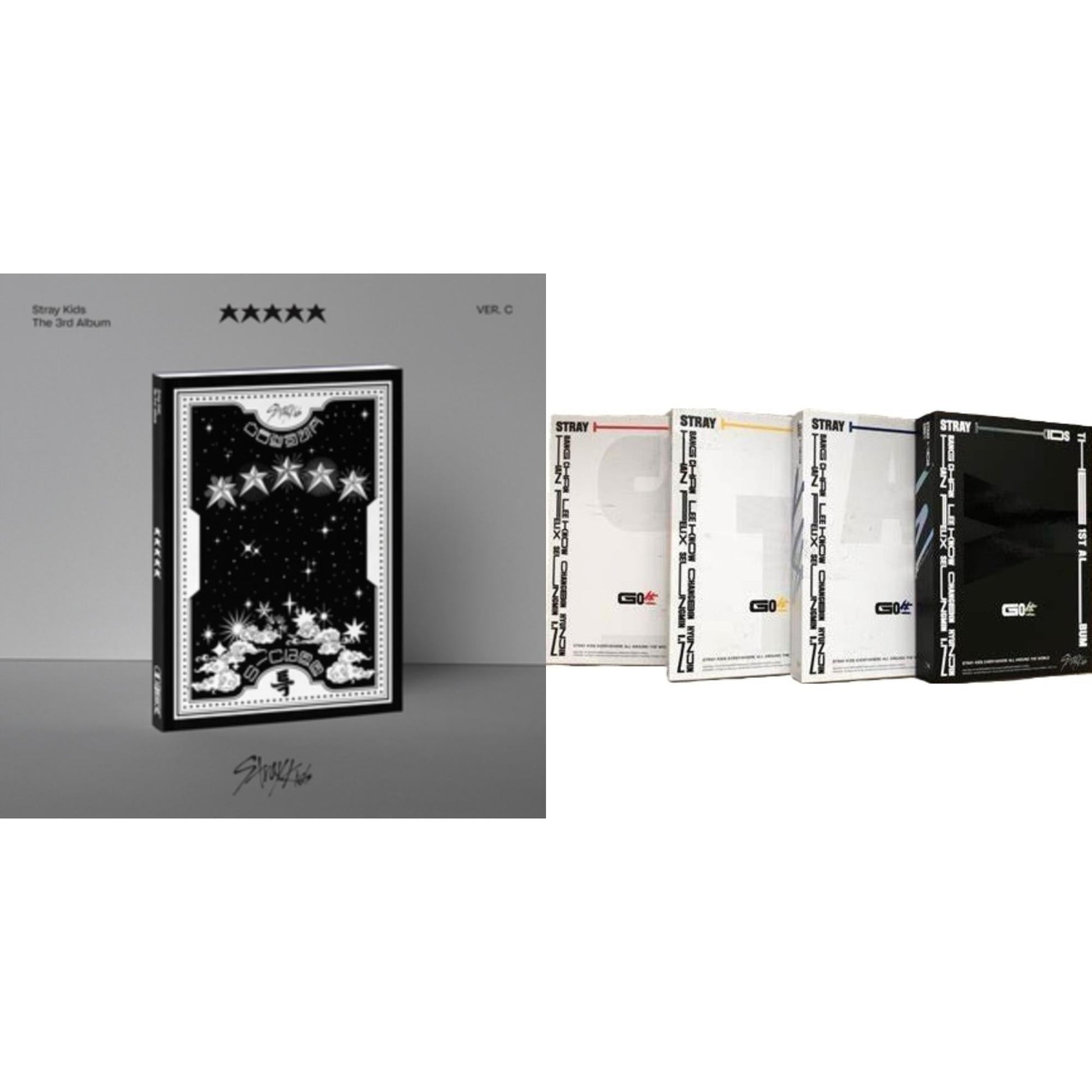 Stray Kids - 5-Star (Ver. C) & Go: Volume 1 (Normal Edition) - CD Bundle