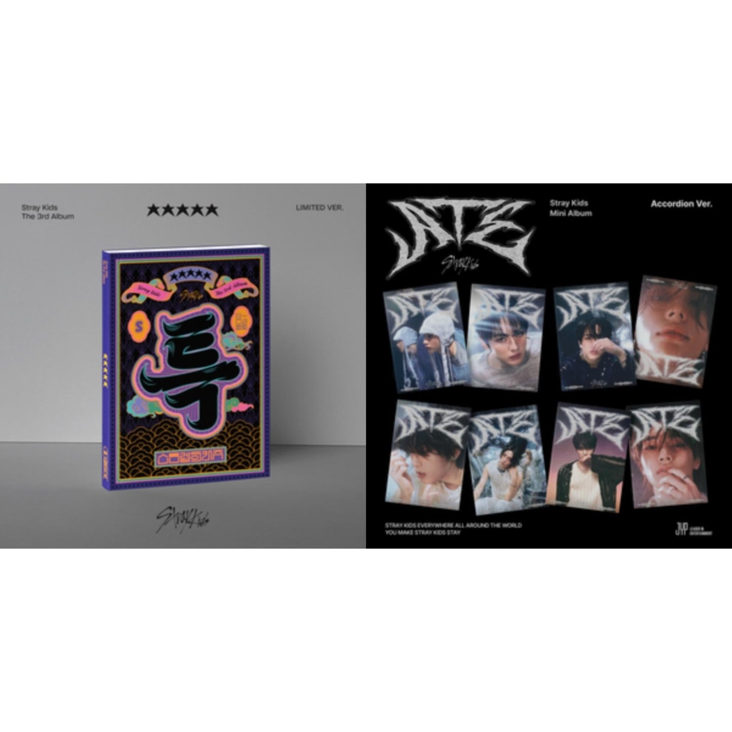 Stray Kids - 5-Star (Limited Ver.) & Ate (Accordion Ver.) - CD Bundle