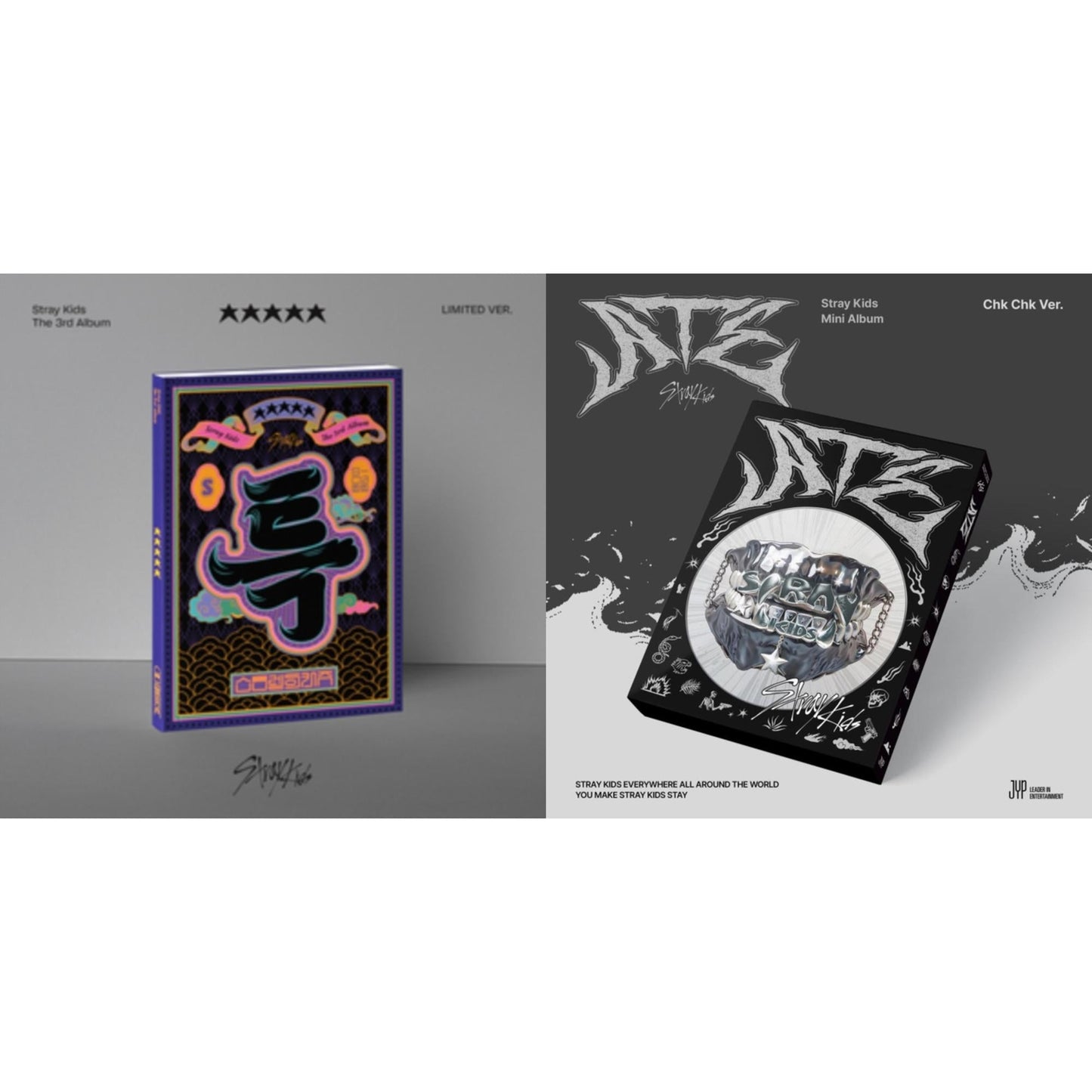 Stray Kids - 5-Star (Limited Ver.) & Ate (Chk Chk Ver.) - CD Bundle