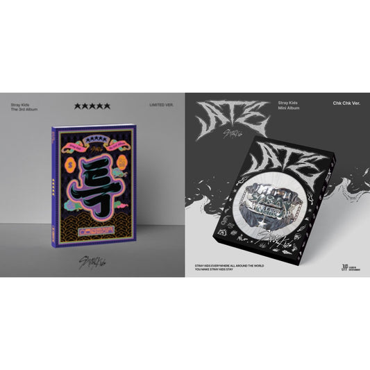 Stray Kids - 5-Star (Limited Ver.) & Ate (Chk Chk Ver.) - CD Bundle