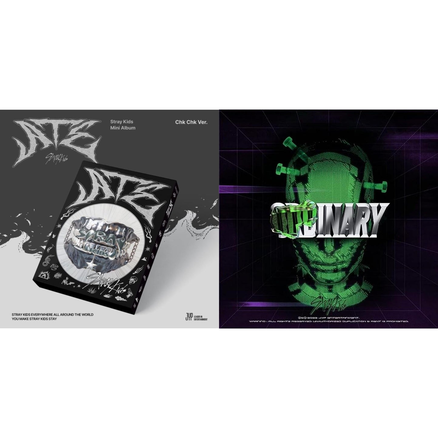 Stray Kids - Ate (Chk Chk Ver.) & Oddinary (Scanning Version/Mask Off Version/Normal Edition) - CD Bundle
