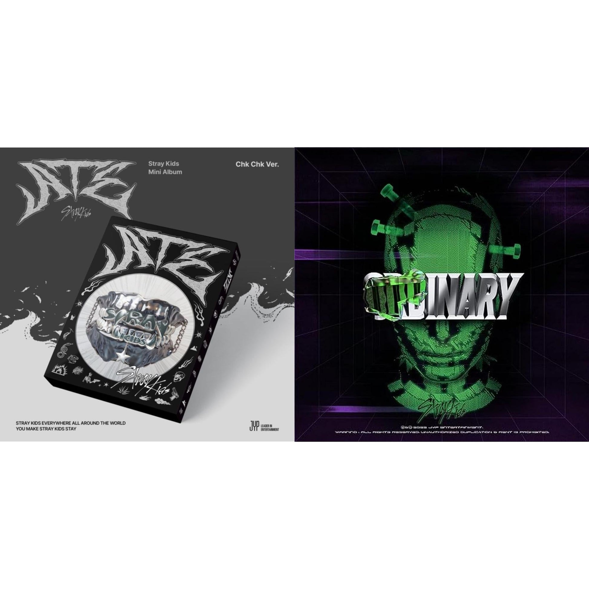 Stray Kids - Ate (Chk Chk Ver.) & Oddinary (Scanning Version/Mask Off Version/Normal Edition) - CD Bundle