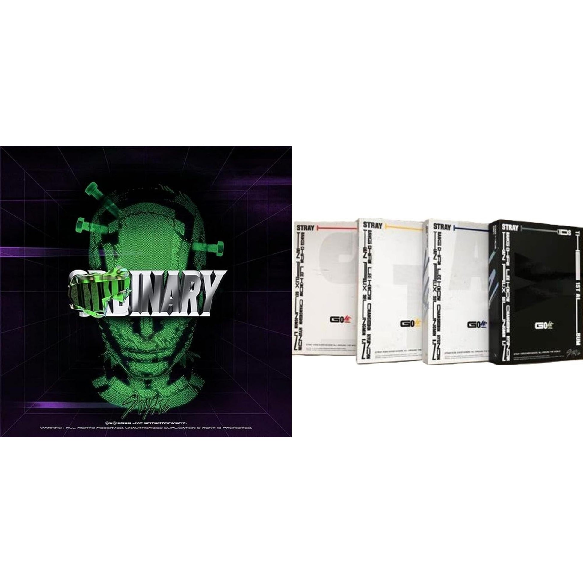 Stray Kids - Go: Volume 1 (Normal Edition) & Oddinary (Scanning Version/Mask Off Version/Normal Edition) - CD Bundle