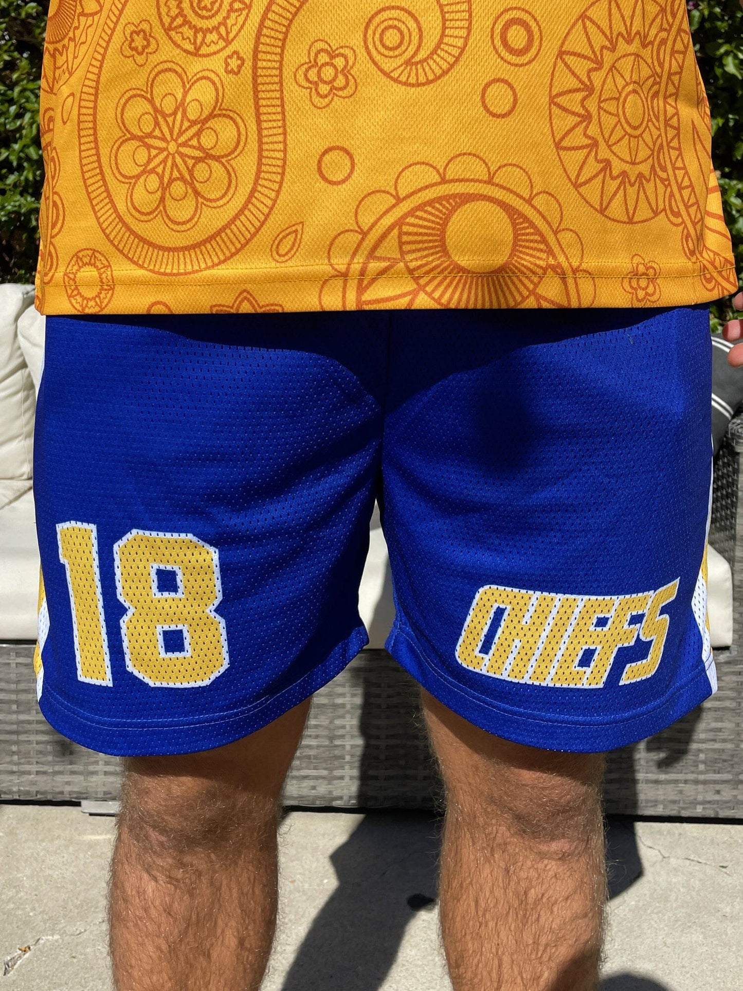 Slapshot Charlestown Chiefs Hanson #18 Hockey Shorts