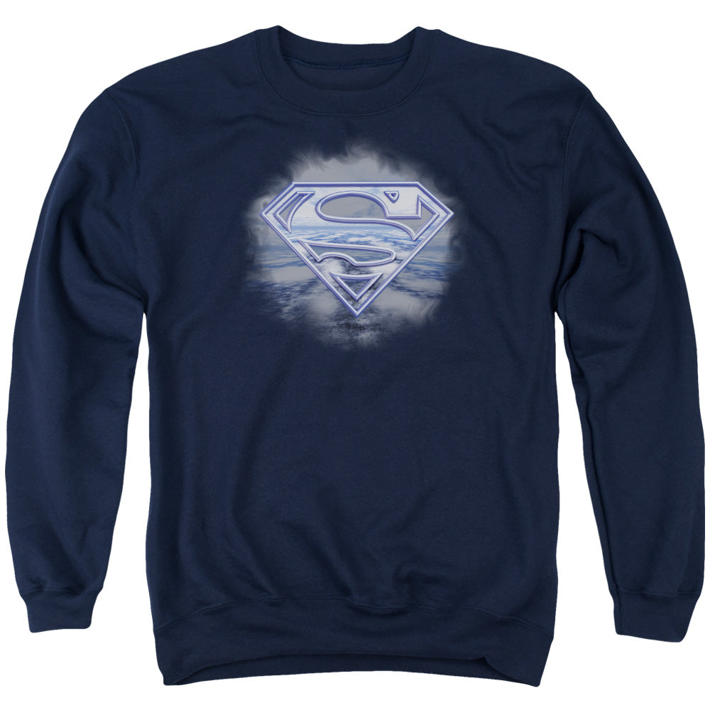 Superman Freedom Of Flight Mens Crewneck Sweatshirt Navy