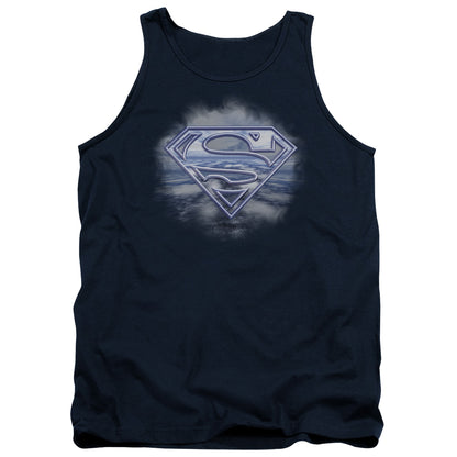 Superman Freedom Of Flight Mens Tank Top Shirt Navy