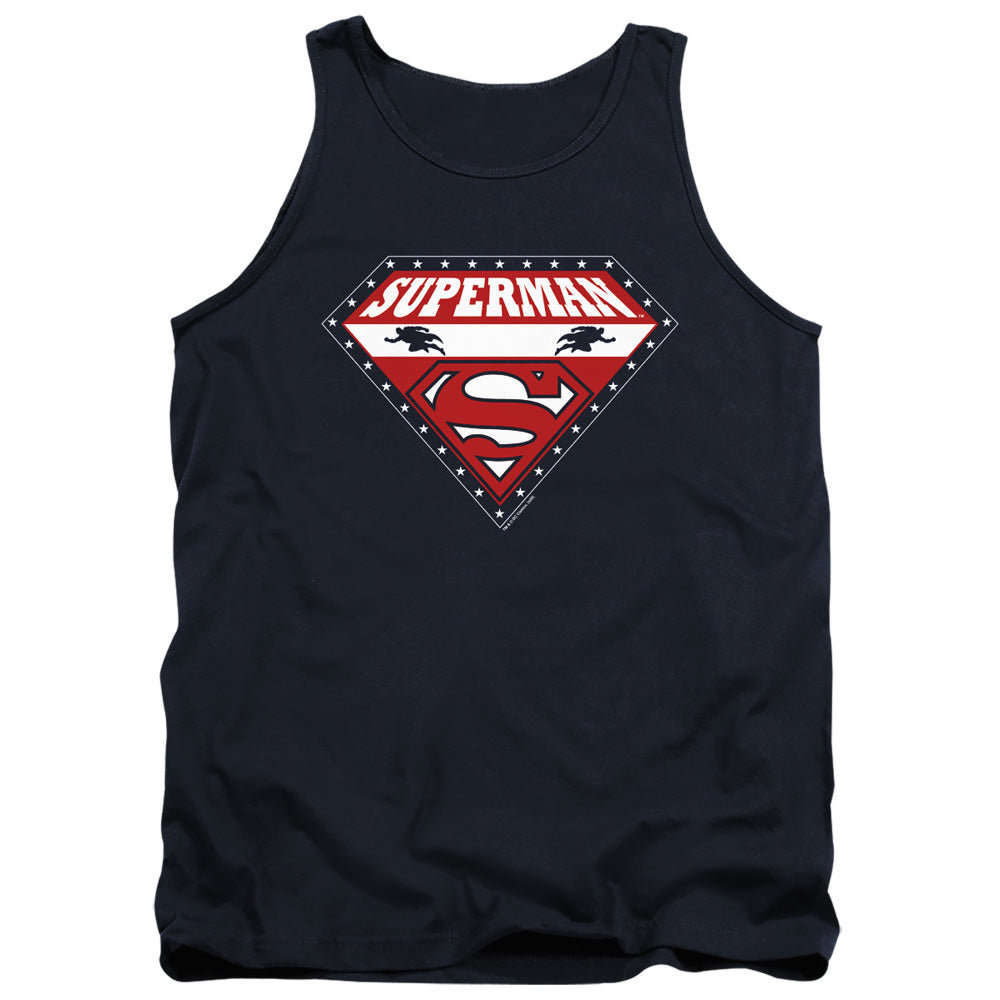 Superman Superman For President Mens Tank Top Shirt Navy