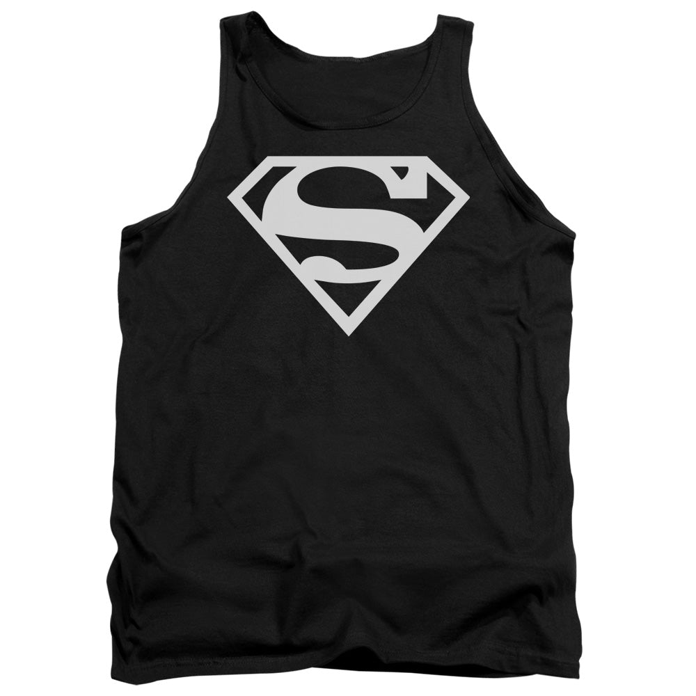 Superman Logo Mens Tank Top Shirt Black