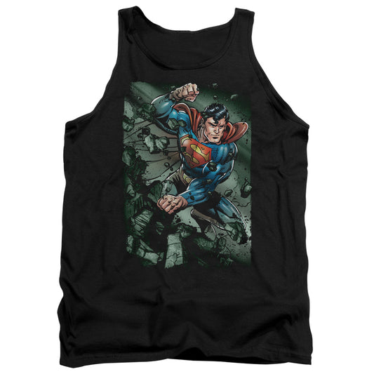 Superman Indestructible Mens Tank Top Shirt Black