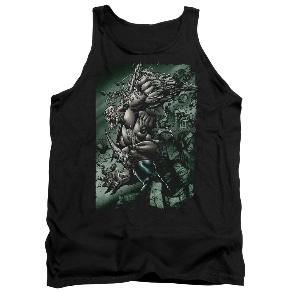 Superman Doomsday Destruction Mens Tank Top Shirt Black