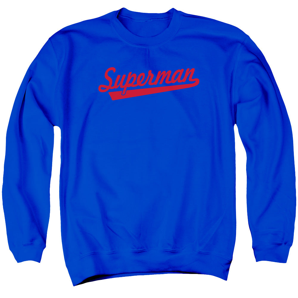 Superman S Tail Mens Crewneck Sweatshirt Royal Blue