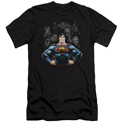 Superman Villains Premium Bella Canvas Slim Fit Mens T Shirt Black