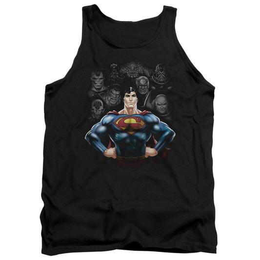 Superman Villains Mens Tank Top Shirt Black