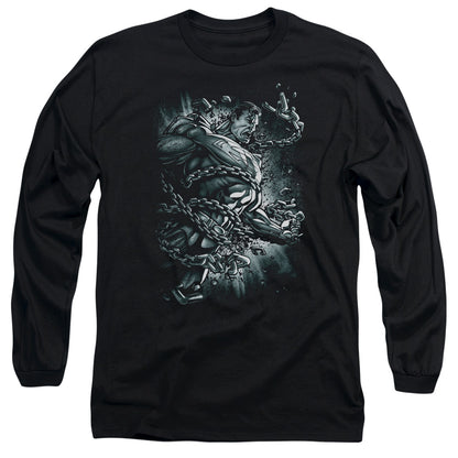 Superman Break Free Mens Long Sleeve Shirt Black Officially Licensed