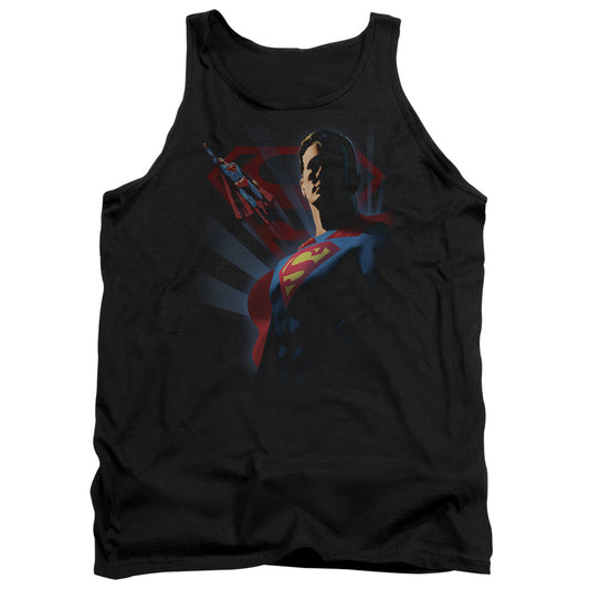 Superman Super Deco Mens Tank Top Shirt Black