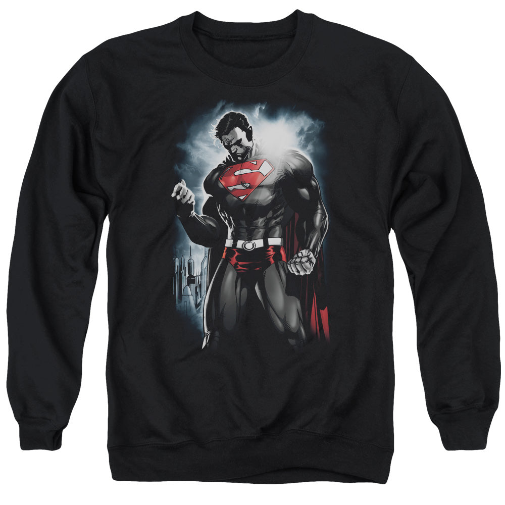 Superman Light Of The Sun Mens Crewneck Sweatshirt Black